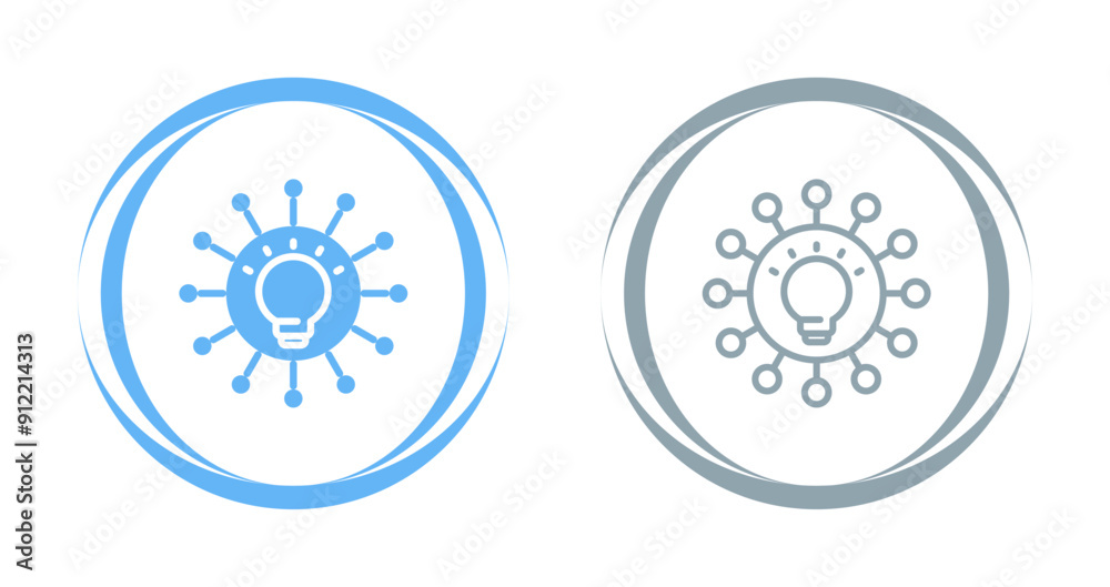 Mind Map Vector Icon Mind Map Vector Icon