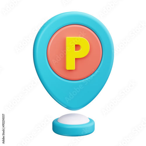 parking 3d render icons photo