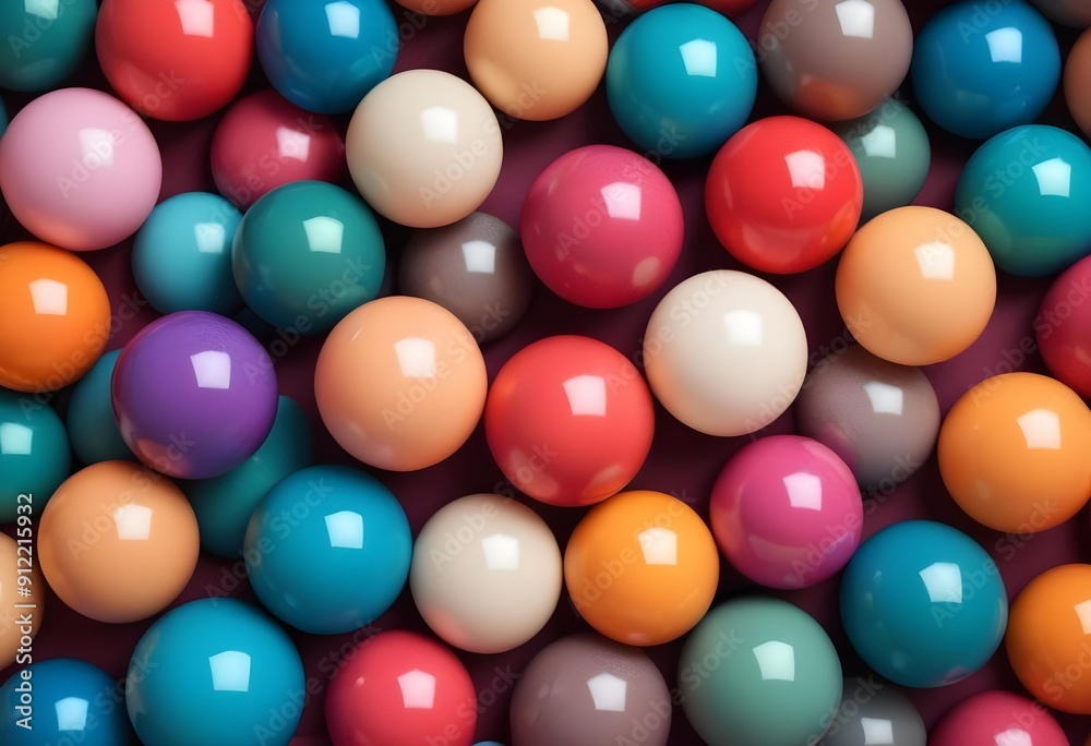 colors spheres background