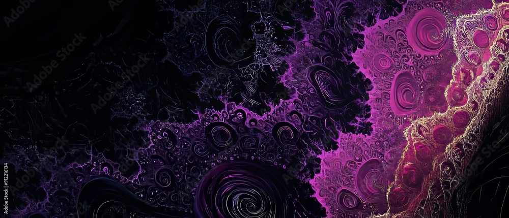 overlay of Vicsek fractal pattern, on black background, Generative AI overlay of Vicsek fractal pattern, on black background, Generative AI