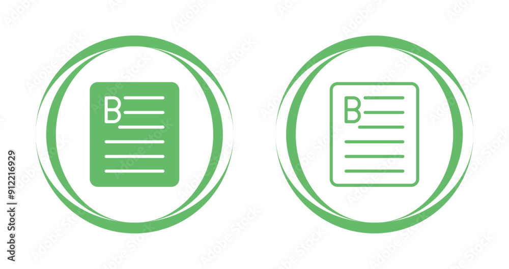 Document Bold Vector Icon Document Bold Vector Icon