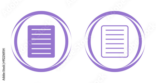 Document Align Justify Vector Icon