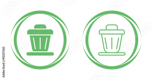 Trash bin Vector Icon