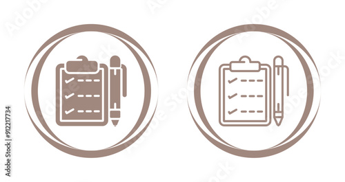 Notepad with pen Vector Icon