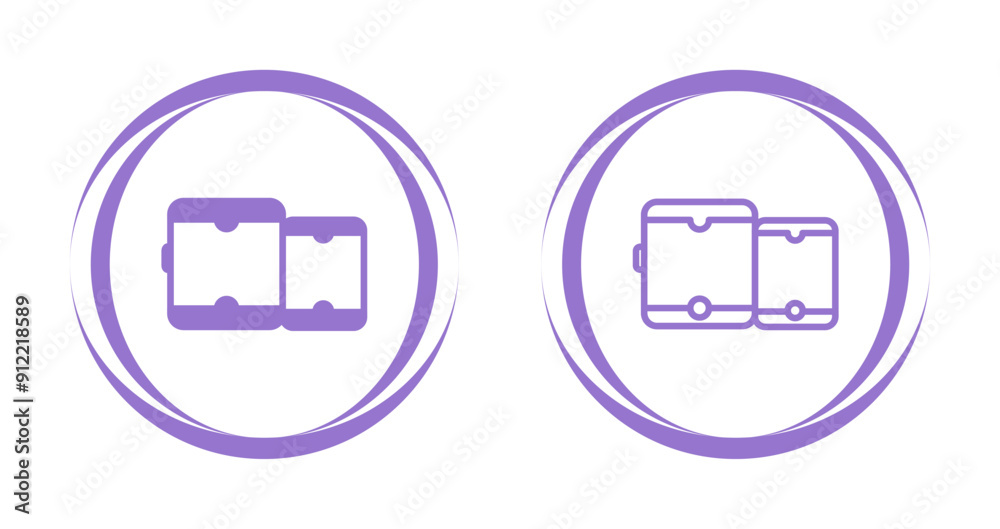Tablet with smartphone Vector Icon Tablet with smartphone Vector Icon