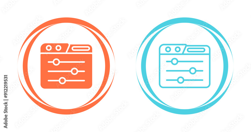 Control Panel Vector Icon Control Panel Vector Icon