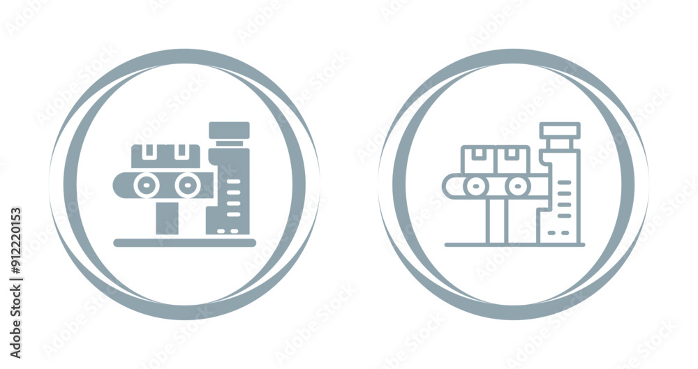 Conveyor Belt Vector Icon Conveyor Belt Vector Icon