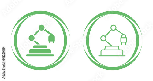 Industrial Robot Vector Icon