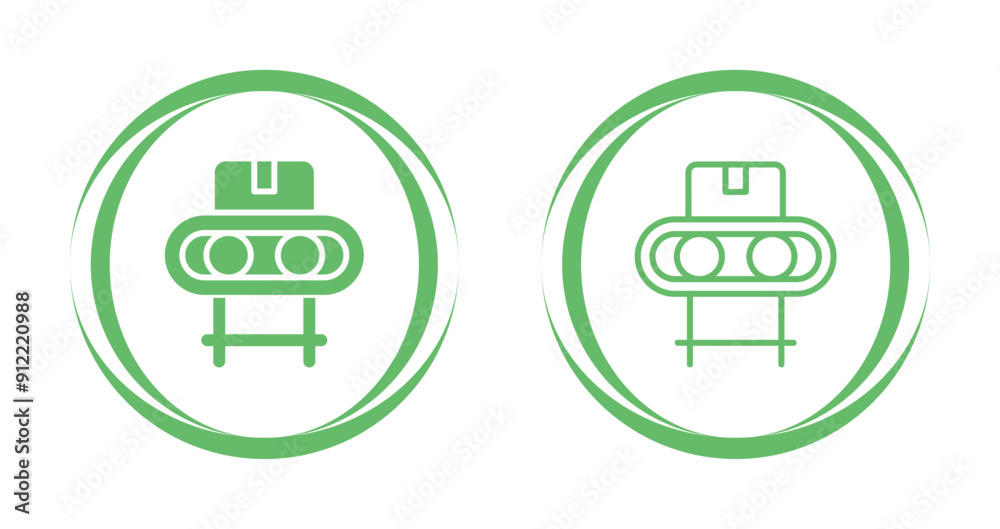 Conveyor belt Vector Icon Conveyor belt Vector Icon
