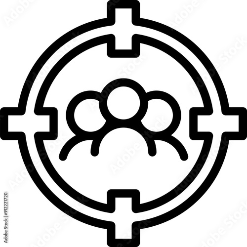 Target Audience icon. targeting consumer icon
