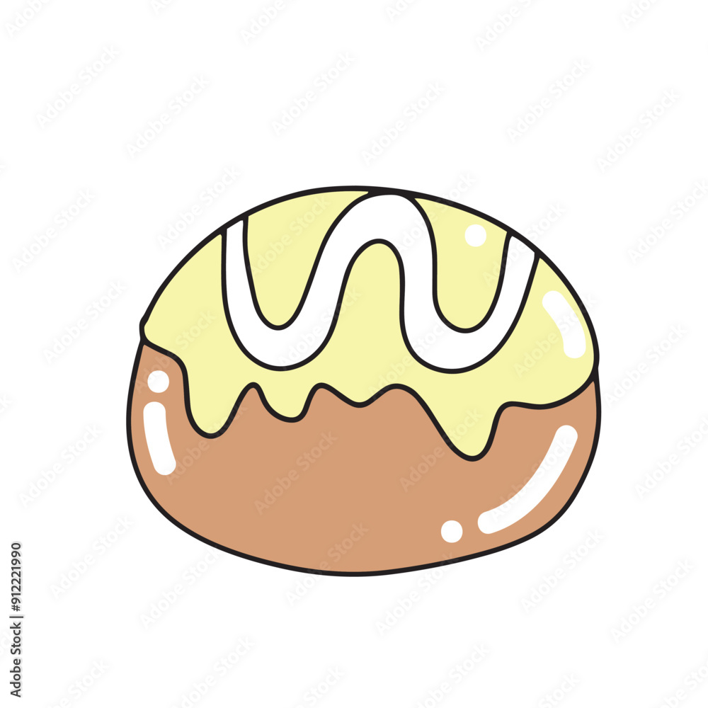 Line handrawn breakfast food. cookies, cakes, pudding, donut, croissant, beef slice, strawberry candy, sandwich, egg Line handrawn breakfast food. cookies, cakes, pudding, donut, croissant, beef slice, strawberry candy, sandwich, egg