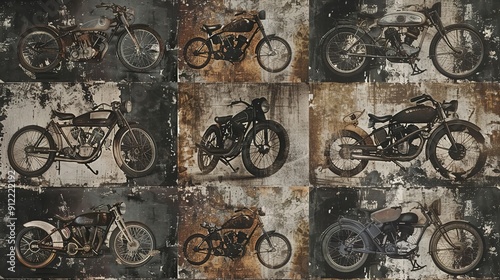 motorcycle pattern wallpaper