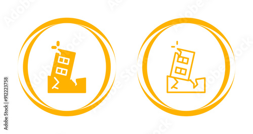 Earthquake Vector Icon