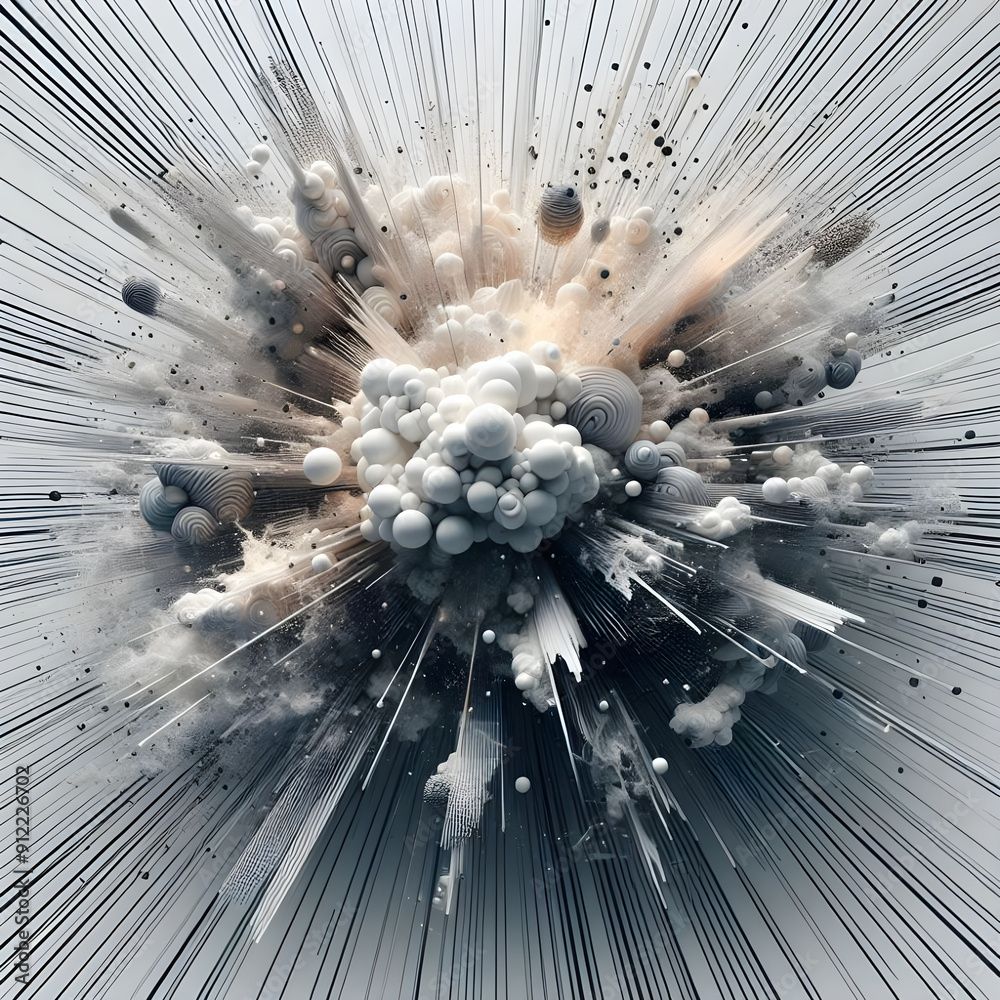 Obraz premium abstract fractal burst