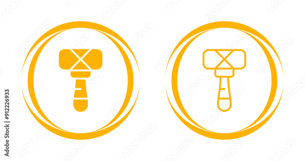 Hammer Vector Icon Hammer Vector Icon