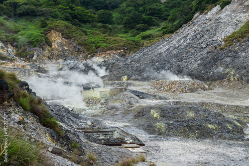 Huangxi hot spring recreation area in Yangmingshan national park of Taiwan photo