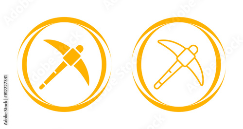Pickaxe Vector Icon