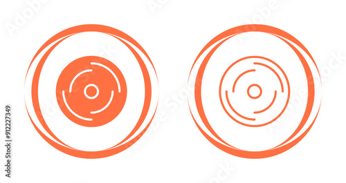 Disk Vector Icon