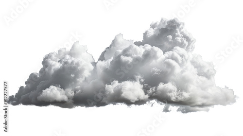 Cloud isolated on transparent background.