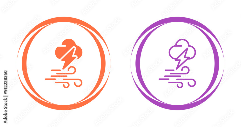 Storm Vector Icon Storm Vector Icon