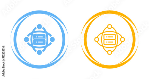 Cluster Server Vector Icon