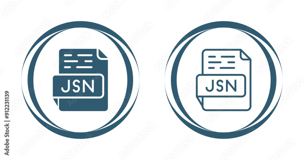 JSON Vector Icon JSON Vector Icon