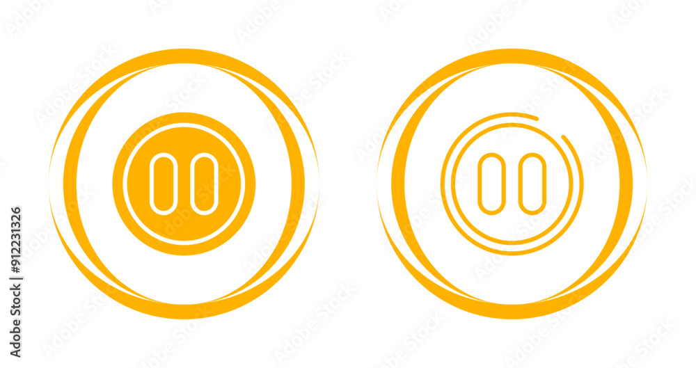 Pause Button Vector Icon Pause Button Vector Icon
