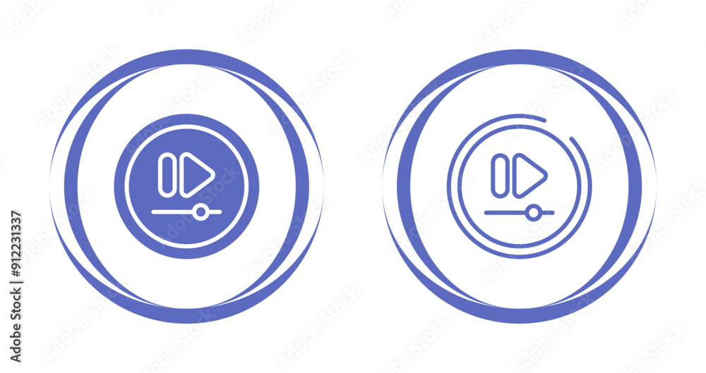 Video Fast Forward Button Vector Icon Video Fast Forward Button Vector Icon