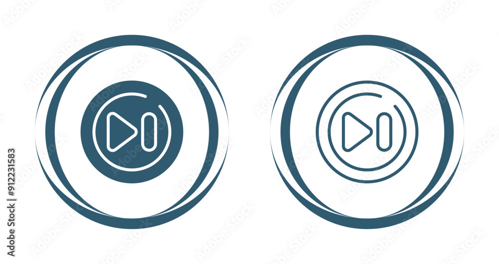 Fast Forward Circle Vector Icon