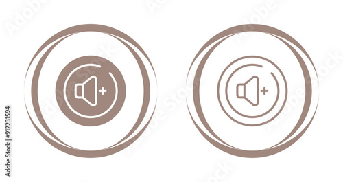 Volume Up Circle Vector Icon