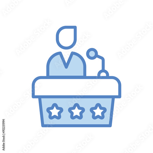 Campaign Trail vector icon