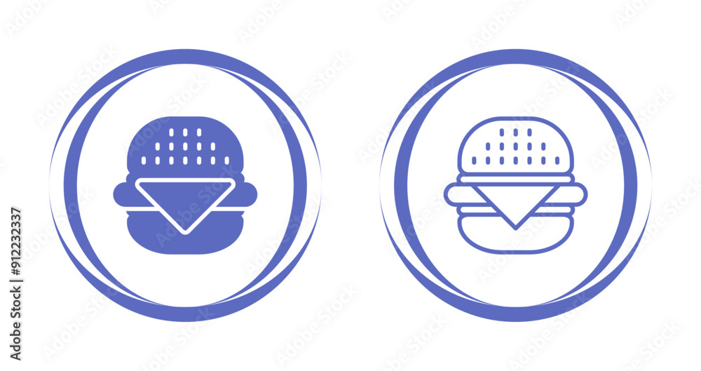 Burger Vector Icon Burger Vector Icon