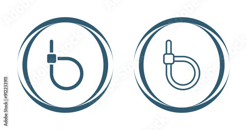 Cable Tie Fastening Tool Vector Icon