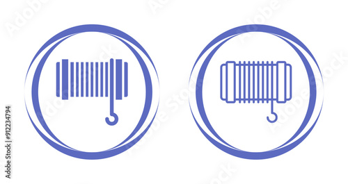 Cable Pulling Rope Vector Icon