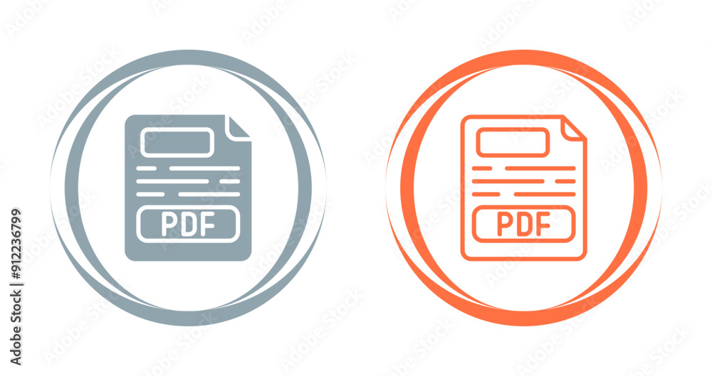 Pdf Vector Icon Pdf Vector Icon