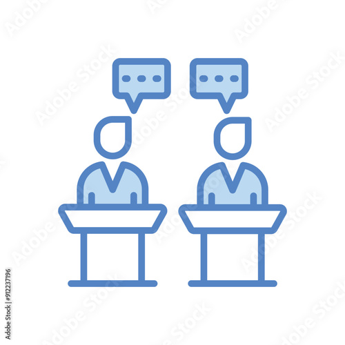 Presidential Debate vector icon