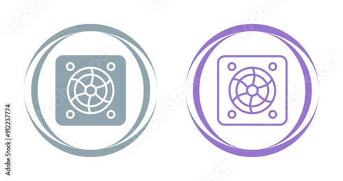Cooling Fan Vector Icon