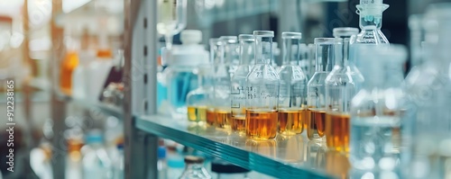 Close Up of Syringe in Chemistry Lab