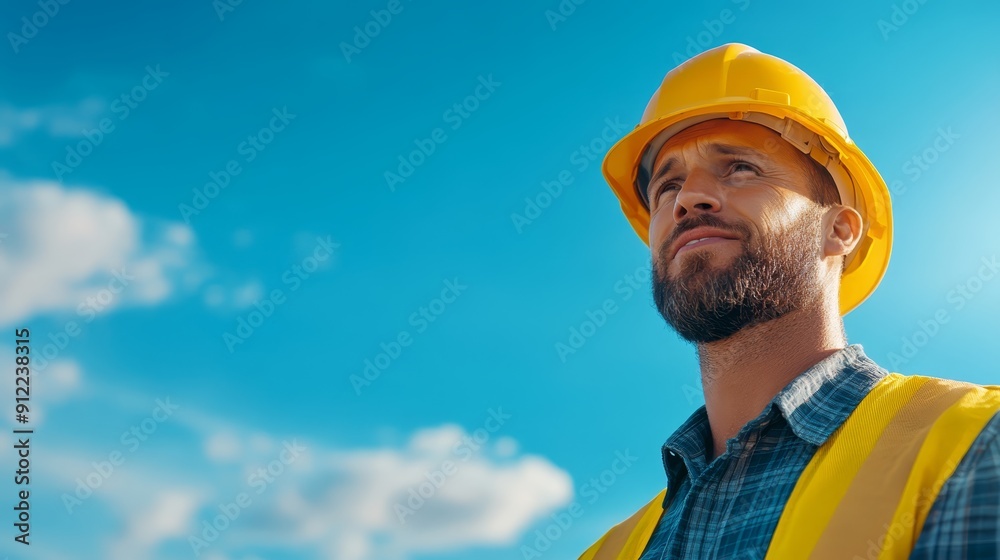 Confident Engineer in Hard Hat and Vest