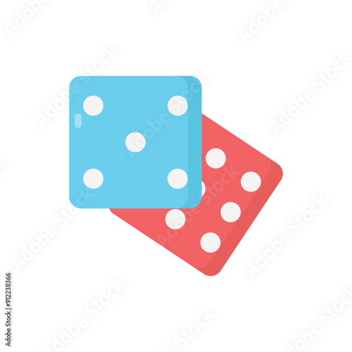 Dices vector icon
