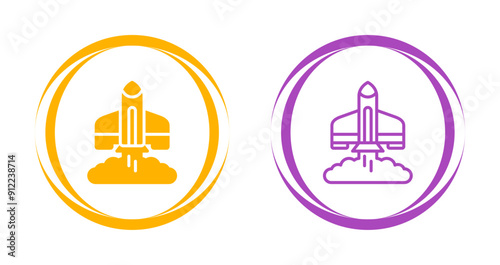 Rocket Launch Vector Icon