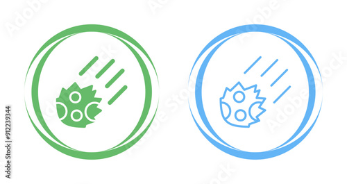 Meteor Vector Icon