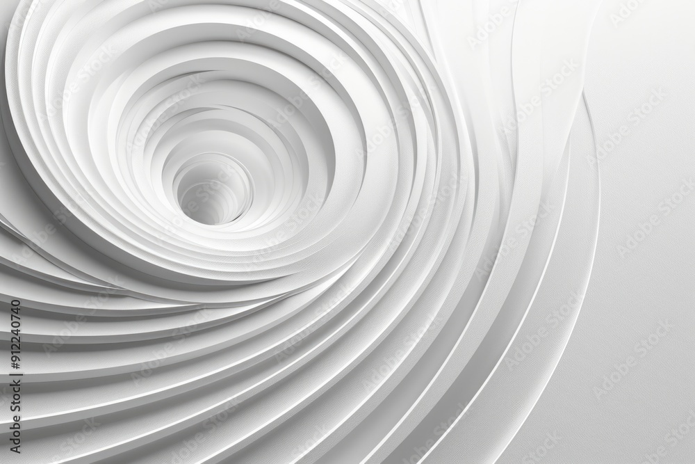 A close-up of a white circular object on a plain background A close-up of a white circular object on a plain background