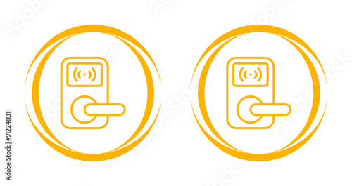 Door Lock Vector Icon