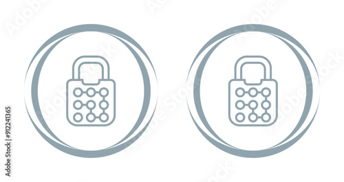 Pattern Lock Vector Icon
