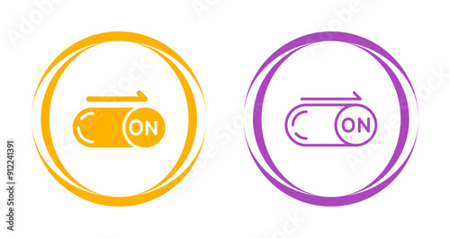 On Button Vector Icon