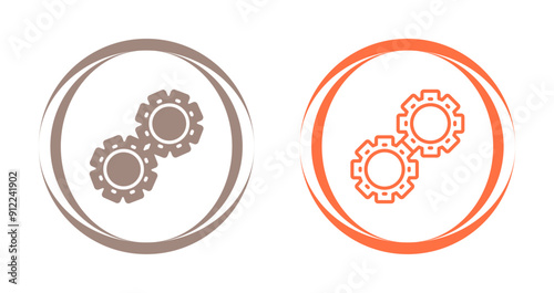 Gears Vector Icon