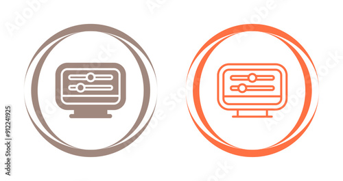Desktop Computer Vector Icon