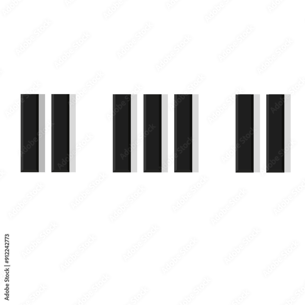 Piano Keys Icon Piano Keys Icon