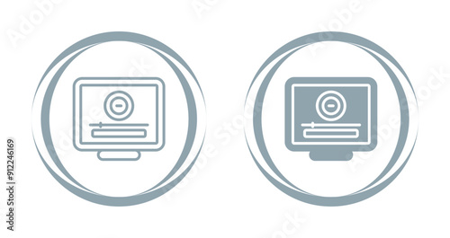 Desktop Computer Vector Icon